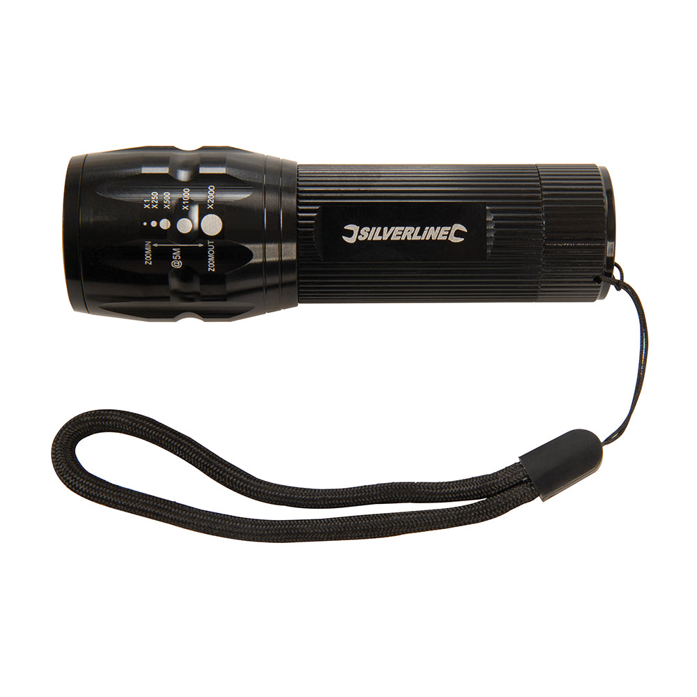 Silverline LED Zooming flashlight 3W