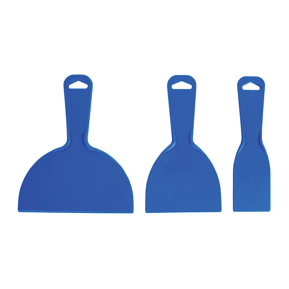 Silverline Plastic Scraper Set 3pce 50, 100 & 150mm