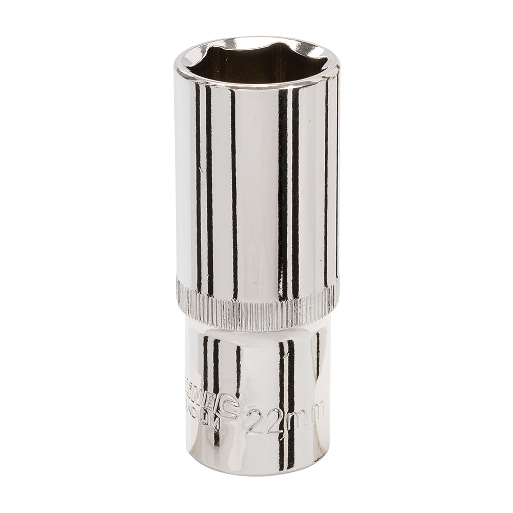 Silverline Deep Socket 1/2" Drive 6pt Metric 22mm
