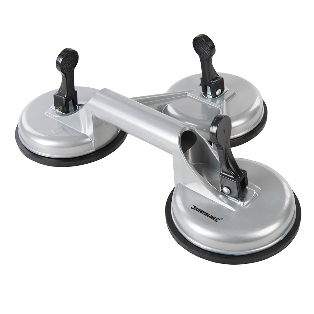 Silverline Suction Pad Aluminium 100kg Triple