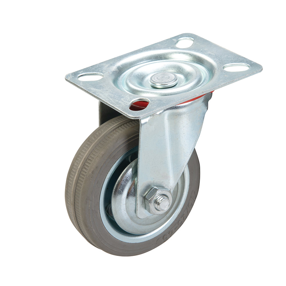 Fixman Swivel Rubber Castor 75mm 50kg