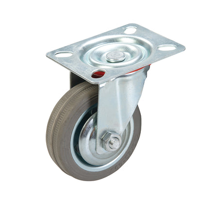 Fixman Swivel Rubber Castor 75mm 50kg