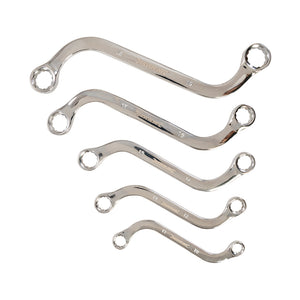 Silverline S-Type Obstruction Spanner Set 5pce 10 - 19mm