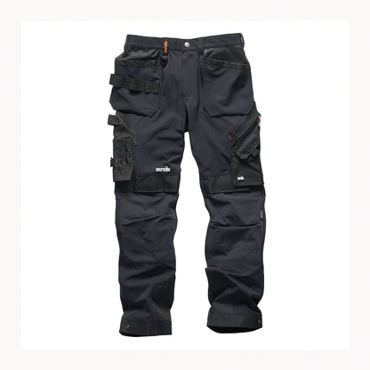 Scruffs Pro Flex Plus Holster Trouser Black 30R