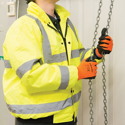 Silverline Hi-Vis 2-Tone Jacket Class 3 L 100-108cm (39-42")