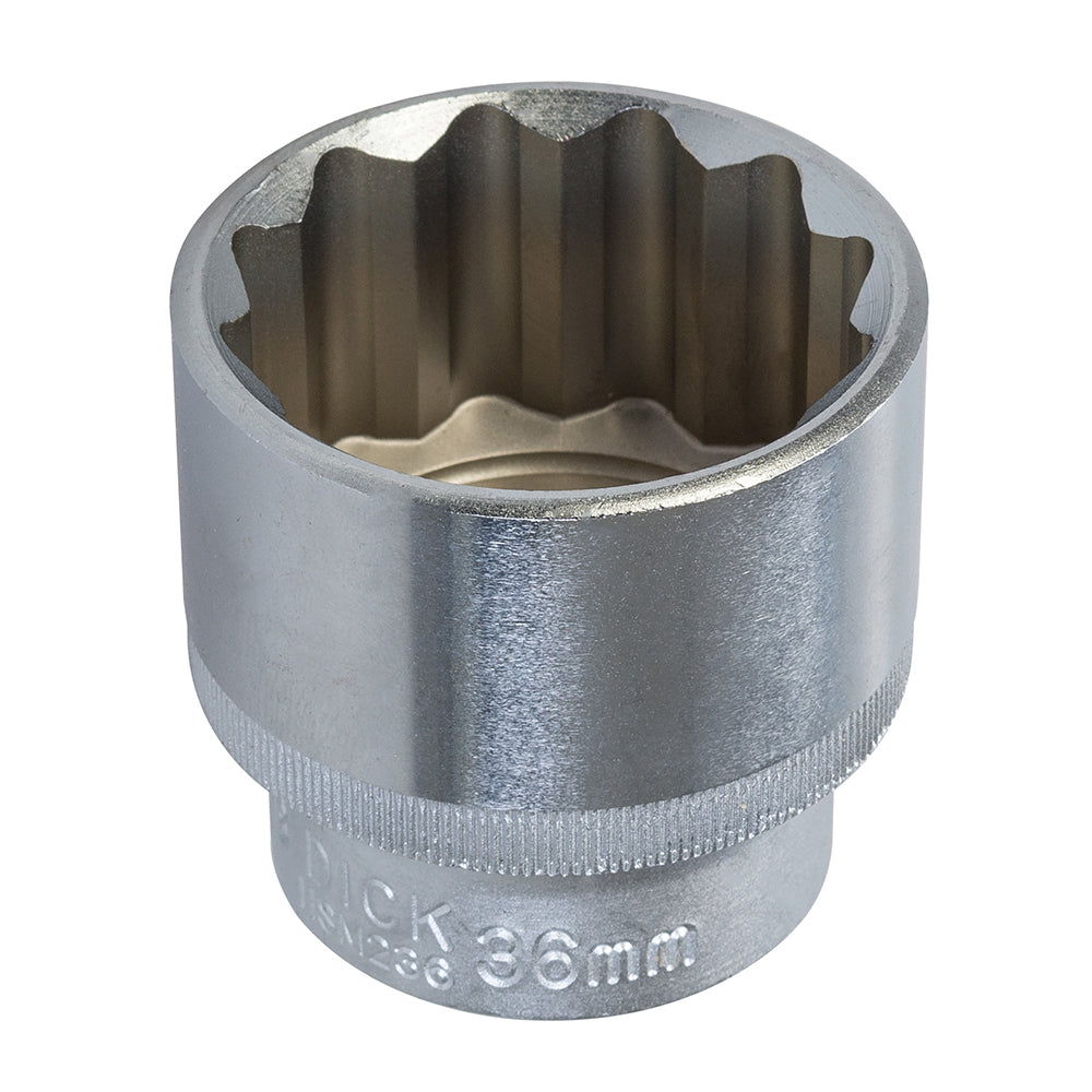 King Dick Socket 1/2" SD 12pt Metric 36mm