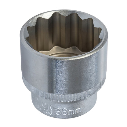 King Dick Socket 1/2" SD 12pt Metric 36mm