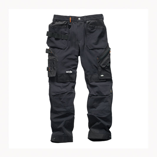 Scruffs Pro Flex Plus Holster Trouser Black 40R