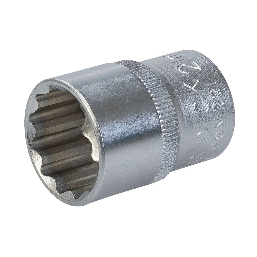 King Dick Socket 1/2" SD 12pt Metric 21mm