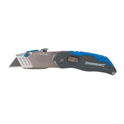 Silverline Folding Retractable Knife 165mm