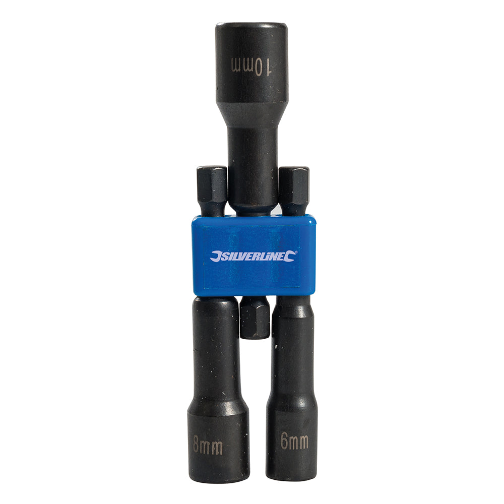 Silverline Magnetic Nut Driver Set 3pce 6, 8 & 10mm