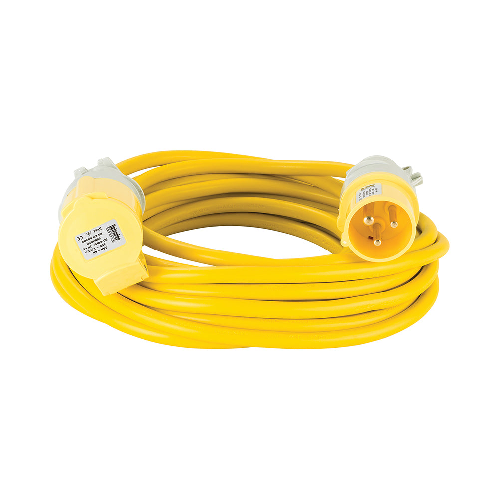 Defender Arctic Extension Lead Yellow 16A 2.5mm2 10m 110V