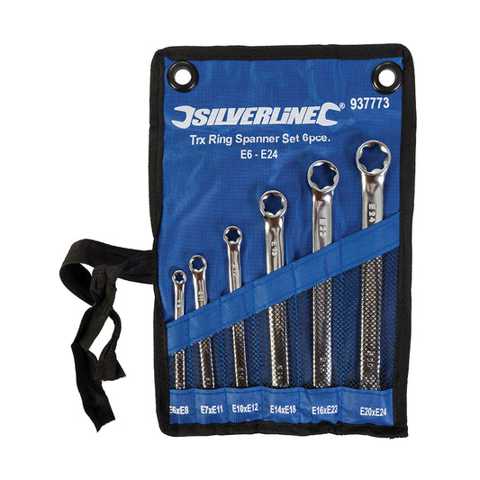Silverline Trx Ring Spanner Set 6pce E6 - E24