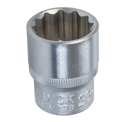 King Dick Socket 1/2" SD 12pt Metric 23mm