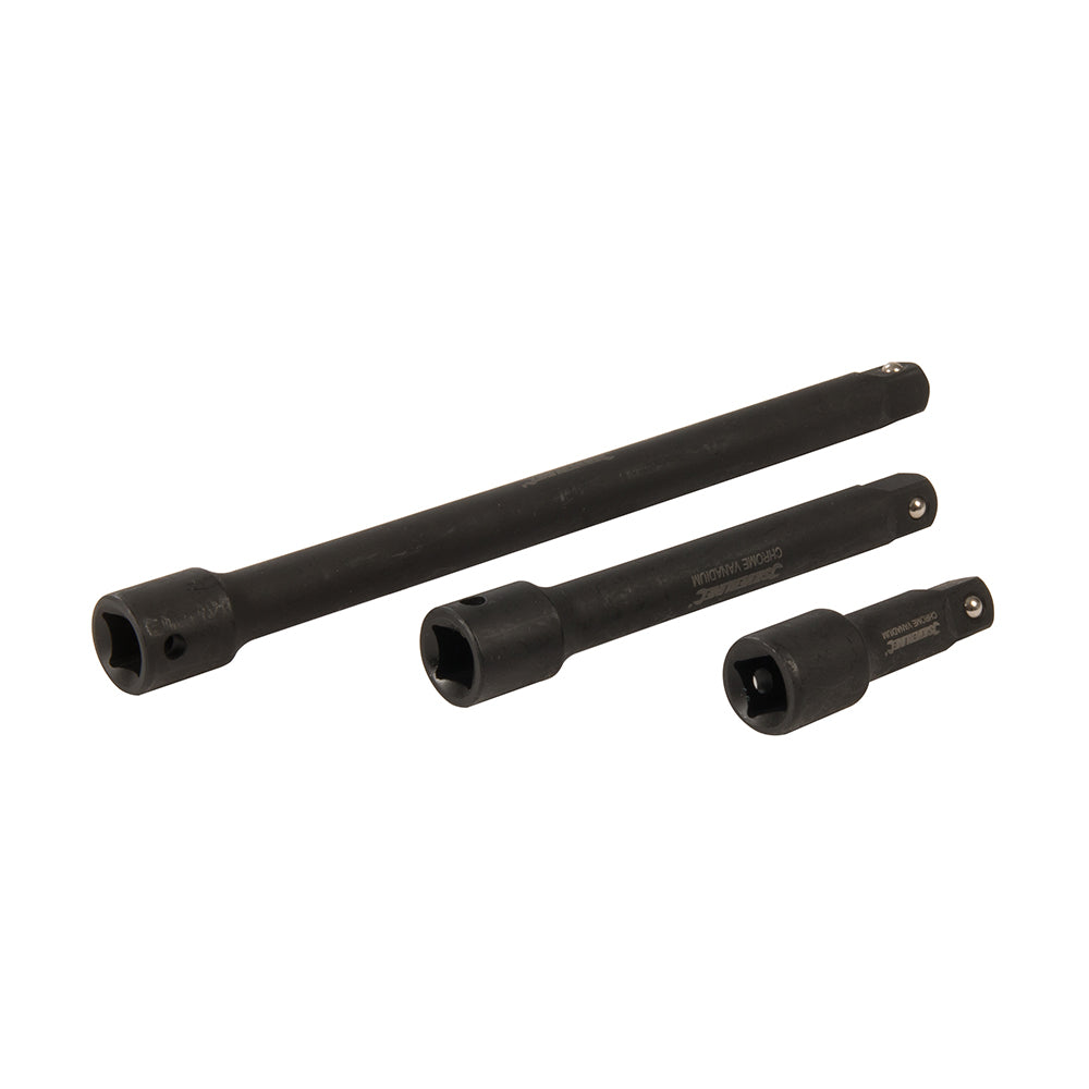 Silverline Impact Extension Bar Set 1/2" 3pce 75, 150 & 250mm