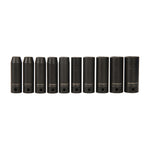 Silverline Deep Impact Socket Set 1/2" Drive 6pt Metric 10pce 10 - 22mm