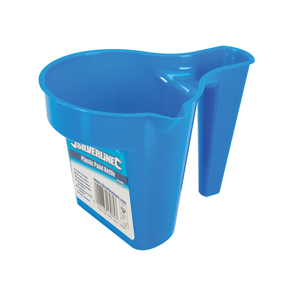 Silverline Plastic Paint Kettle 600ml