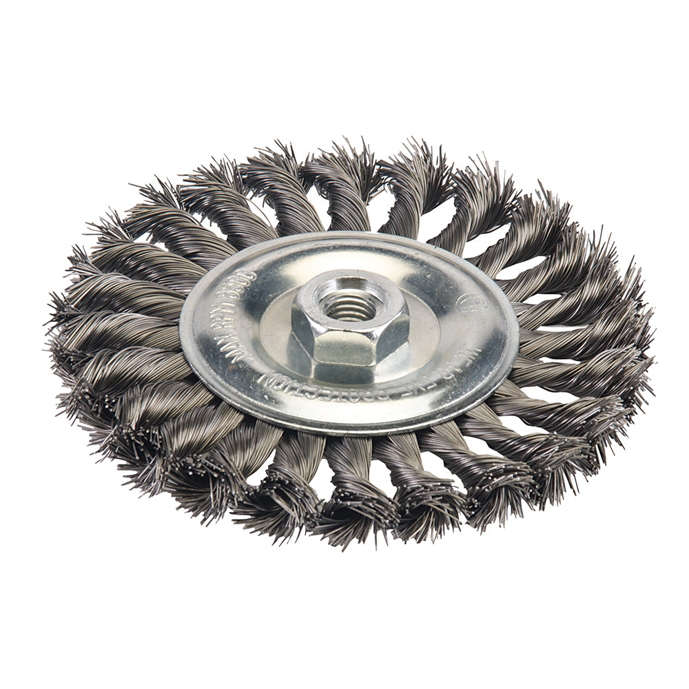 Silverline Steel Twist-Knot Wheel 150mm
