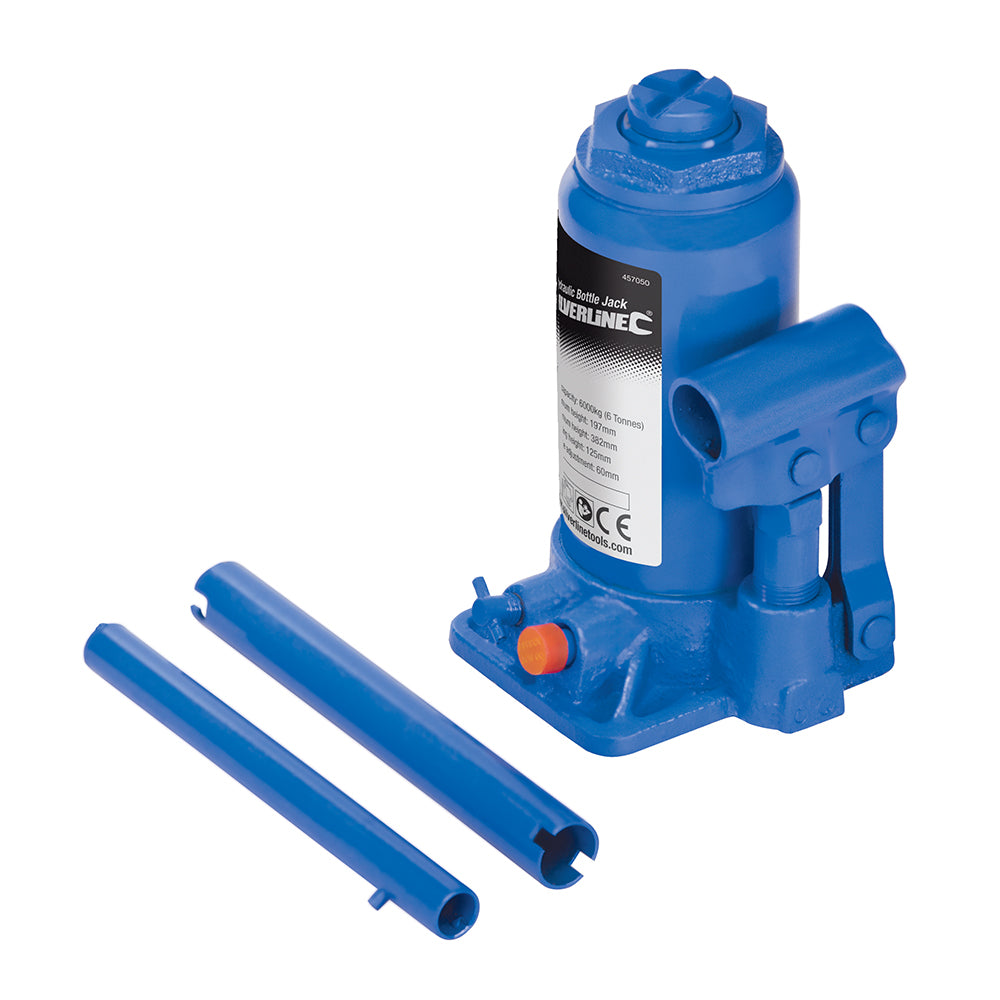 Silverline Hydraulic Bottle Jack 6 Tonne