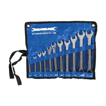 Silverline AF Combination Spanner Set 11pce 1/4" - 7/8"