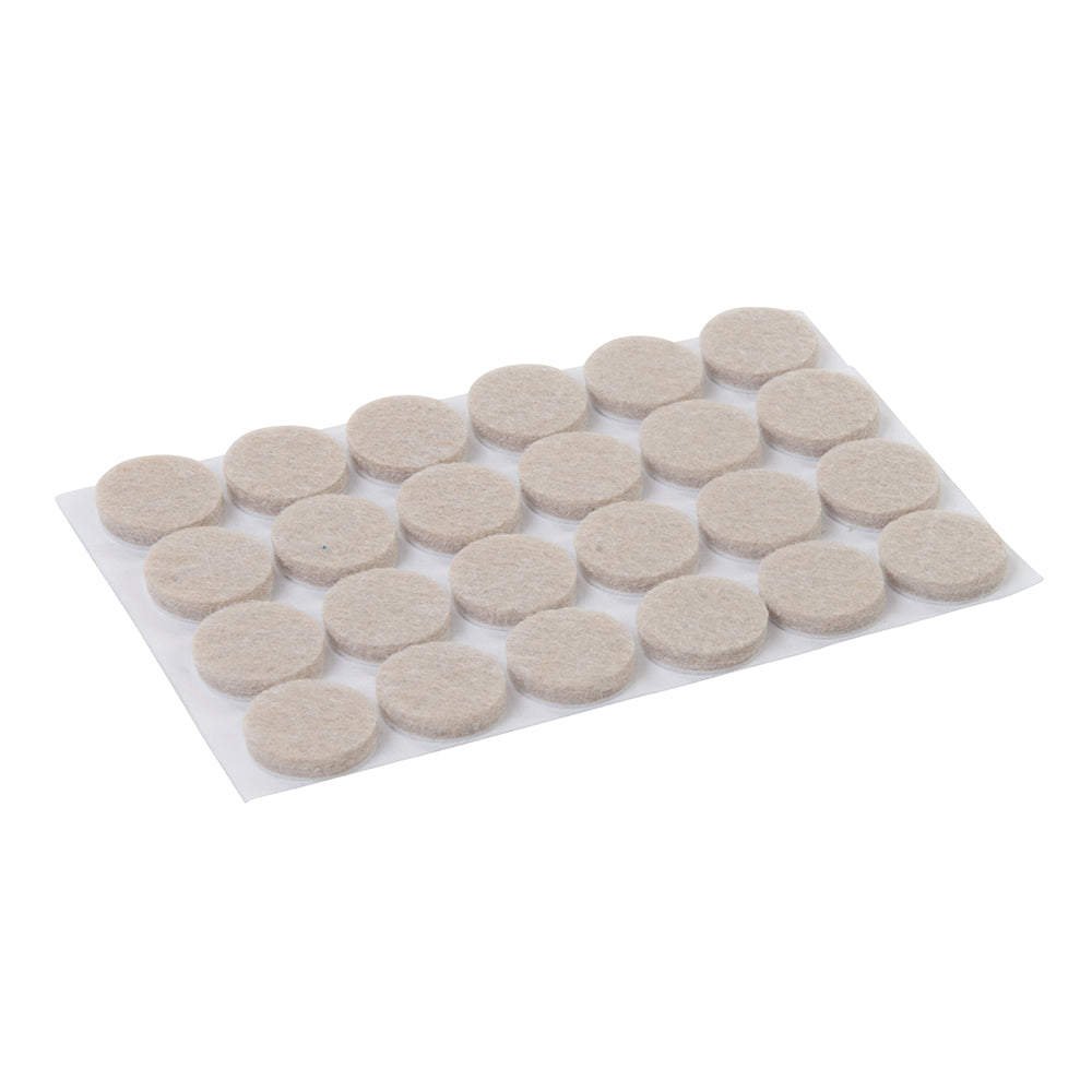 Fixman Self Adhesive Felt Pads Protectors 24pk 20mm Round