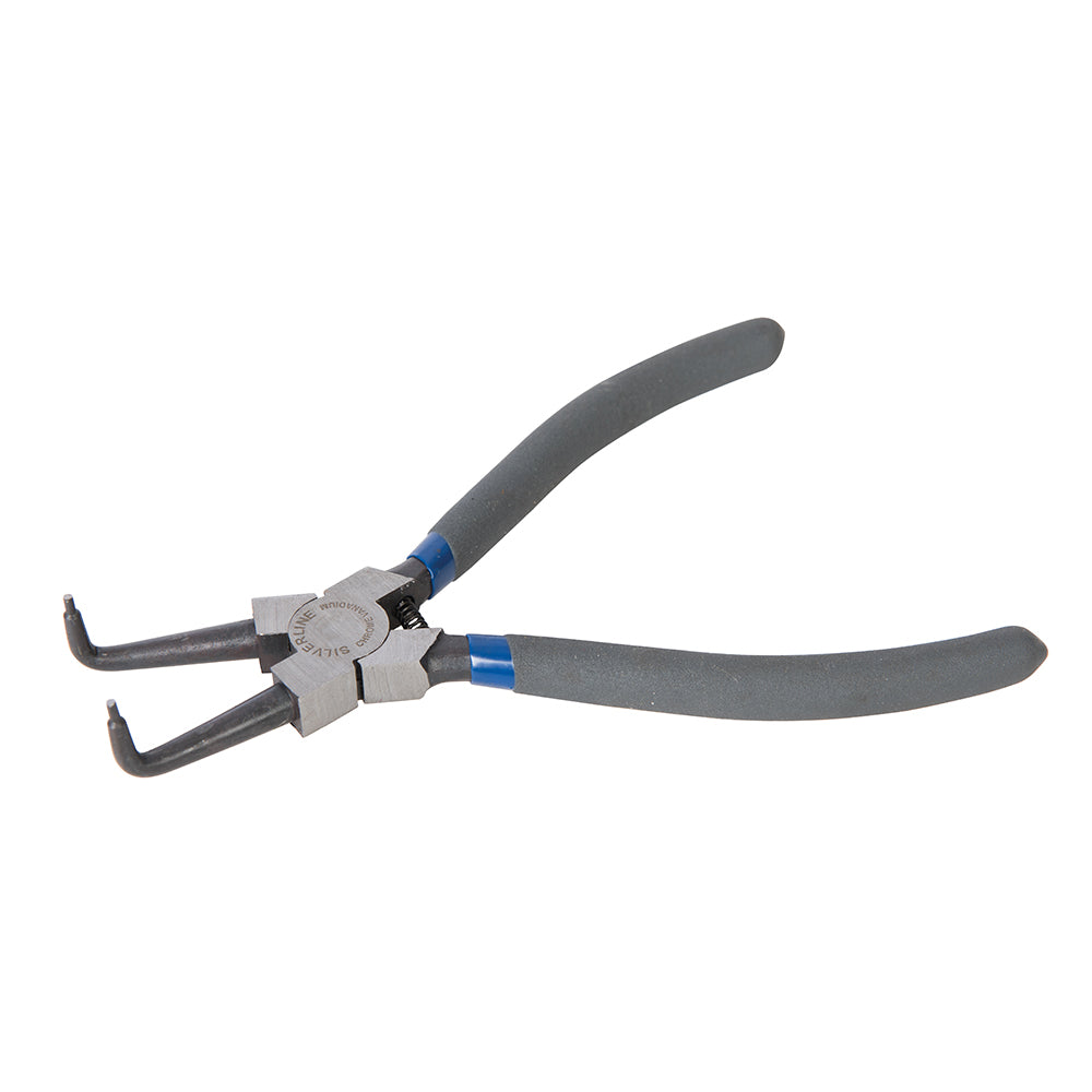 Silverline Bent Nose Internal Circlip Pliers 180mm