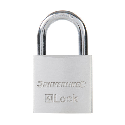 Silverline Aluminium Padlock 30mm