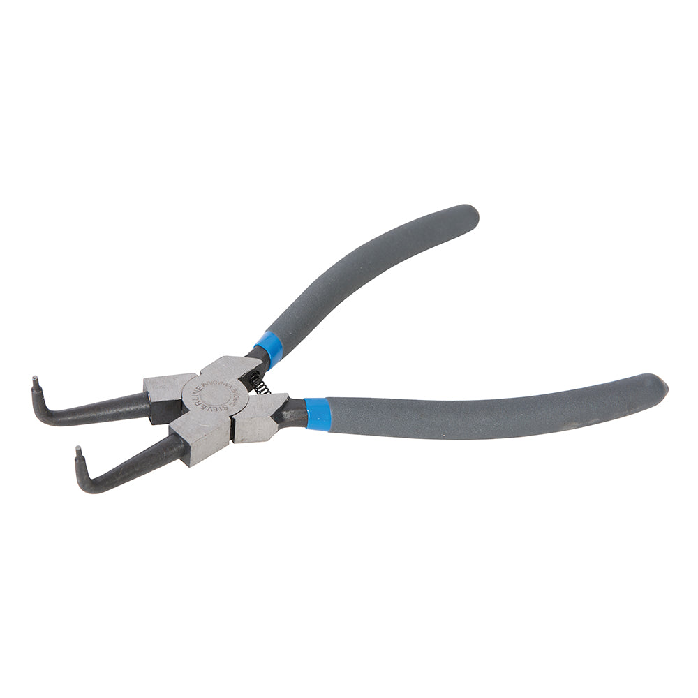 Silverline Bent Nose Internal Circlip Pliers 230mm