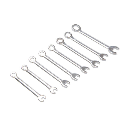 King Dick Miniature Combination Spanner Set Metric 8pce 4 - 9mm
