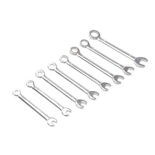 King Dick Miniature Combination Spanner Set Metric 8pce 4 - 9mm