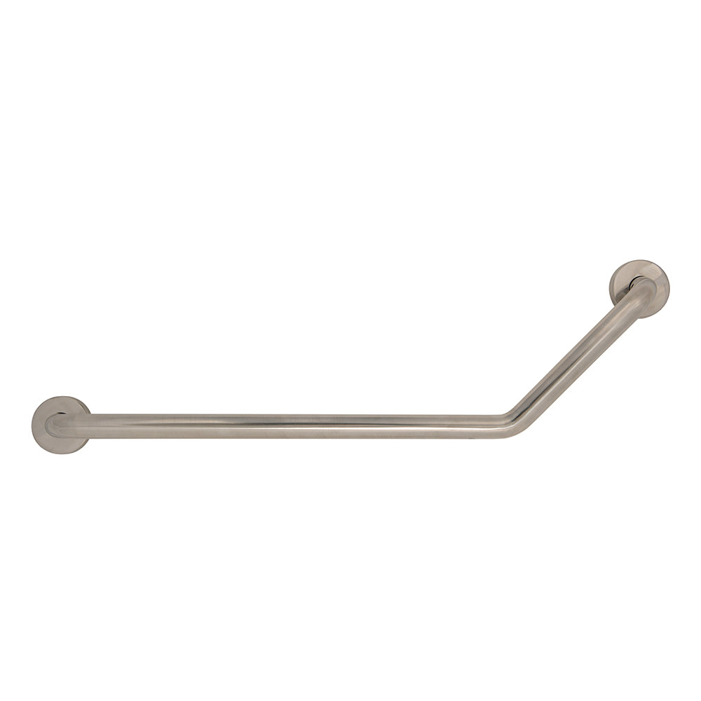 Plumbob Angled Bathroom Grab Bar Polished Stainless Steel 250 x 590mm