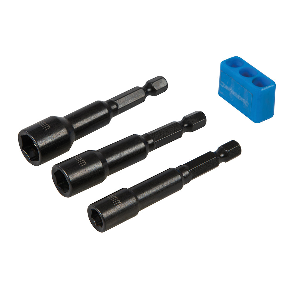 Silverline Magnetic Nut Driver Set 3pce 6, 8 & 10mm