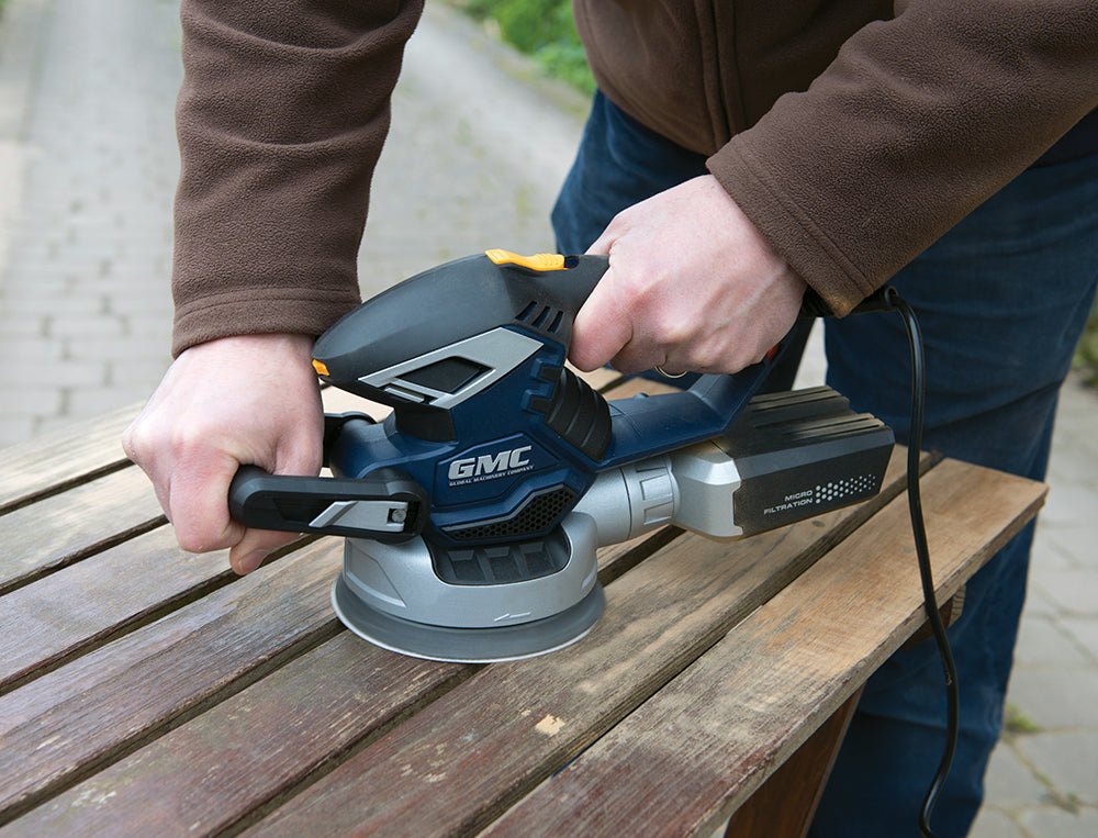 GMC 430W Dual-Base Random Orbit Sander 150mm ROS150CF