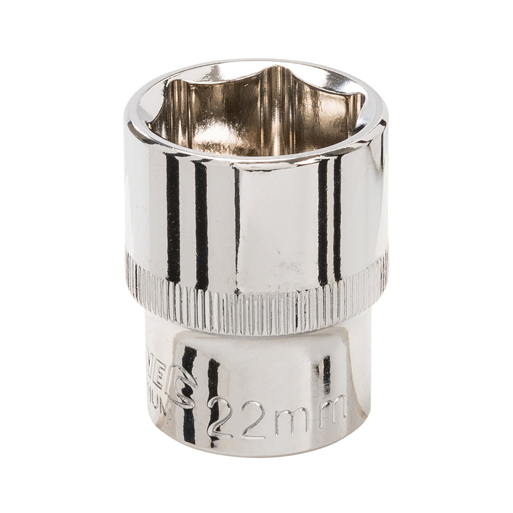 Silverline Socket 1/2" Drive 6pt Metric 22mm