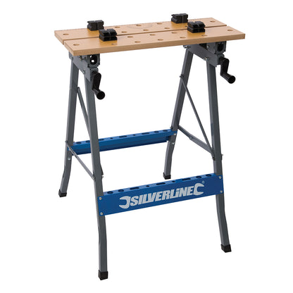 Silverline Heavy Duty Flip-Top Workbench 150kg