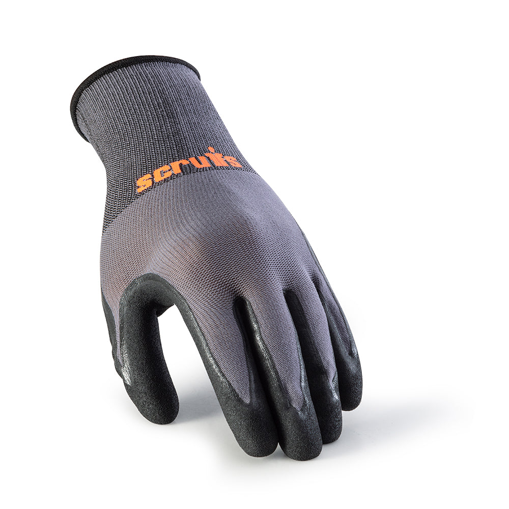 Scruffs Worker Gloves Grey 5pk XL / 10