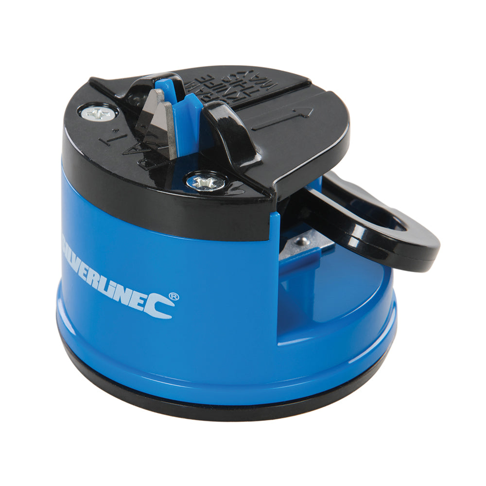 Silverline Knife Sharpener with Suction Base 60 x 65 x 60mm