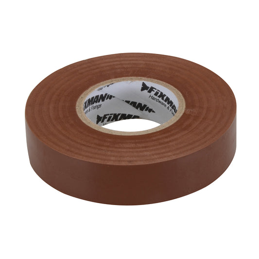 Fixman Insulation Tape 19mm x 33m Brown