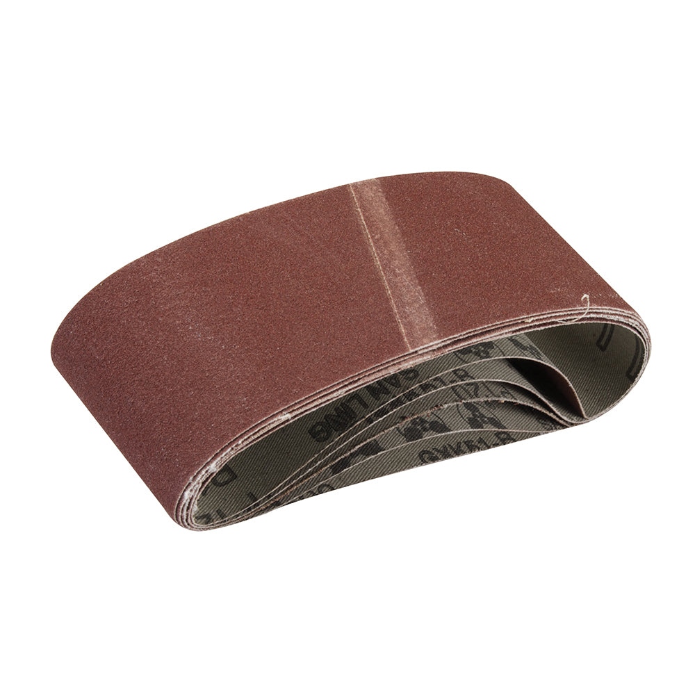 Silverline Sanding Belts 65 x 410mm 5pk 120 Grit