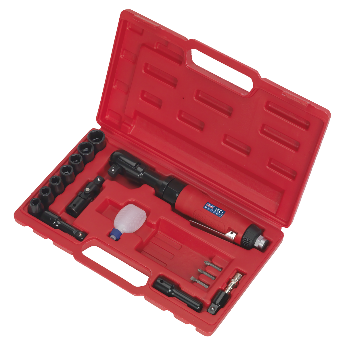 Sealey 1/2"Sq Drive Air Ratchet Wrench Kit GSA21KIT