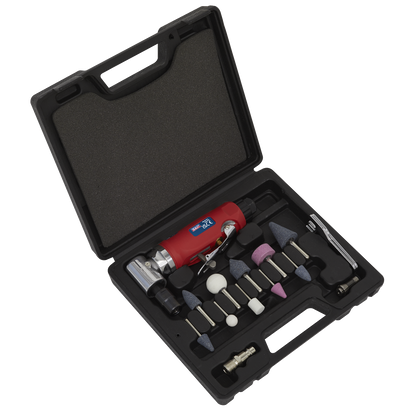 Sealey 15pc 90° Angle Air Die Grinder Kit GSA675