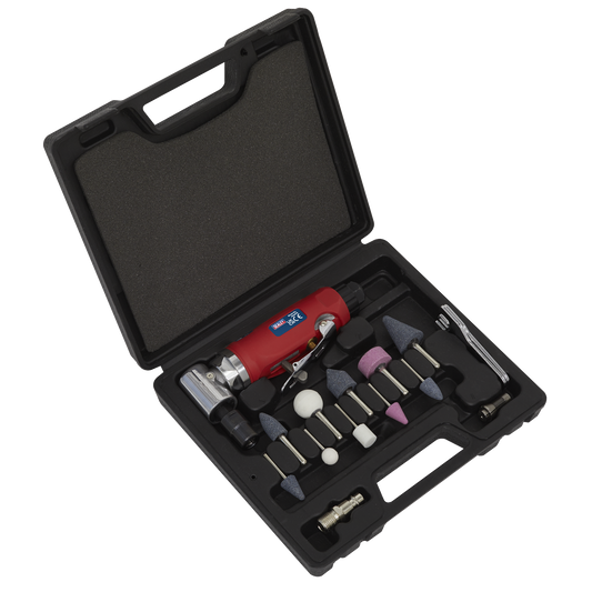 Sealey 15pc 90° Angle Air Die Grinder Kit GSA675
