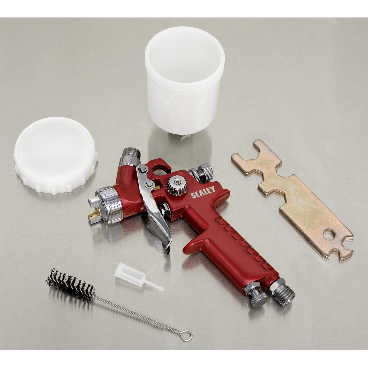Sealey Workshop Series HVLP Gravity Feed Touch-Up Spray Gun 0.8mm Set-Up HVLP731