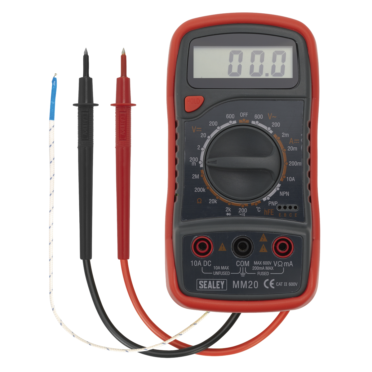 Sealey 8-Function Digital Multimeter with Thermocouple MM20