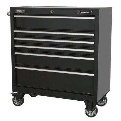 Sealey 6 Drawer 930mm Heavy-Duty Rollcab PTB93006