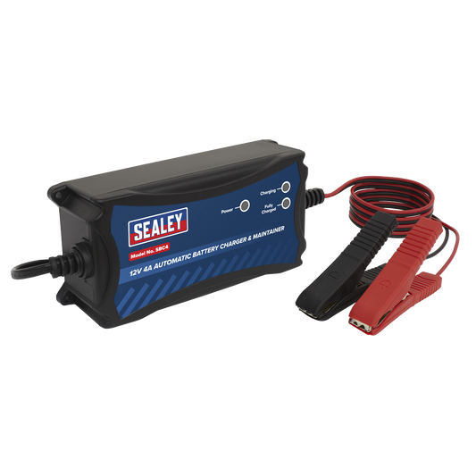 Sealey 12V 4A Automatic Battery Charger & Maintainer SBC4
