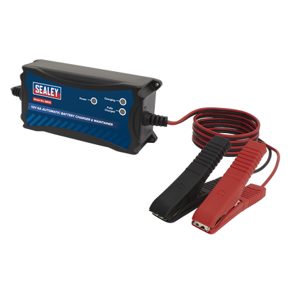 Sealey 12V 6A Automatic Battery Charger & Maintainer SBC6