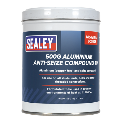Sealey 500g Aluminium Anti-Seize Compound Tin SCS103