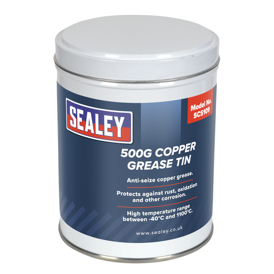 Sealey 500g Copper Grease Tin SCS109