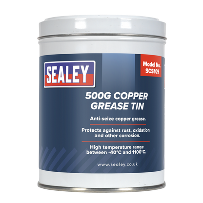 Sealey 500g Copper Grease Tin SCS109